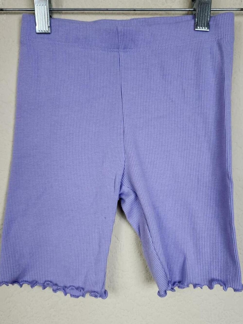 Girls Kids Size 6 Purple Stretchy Shorts